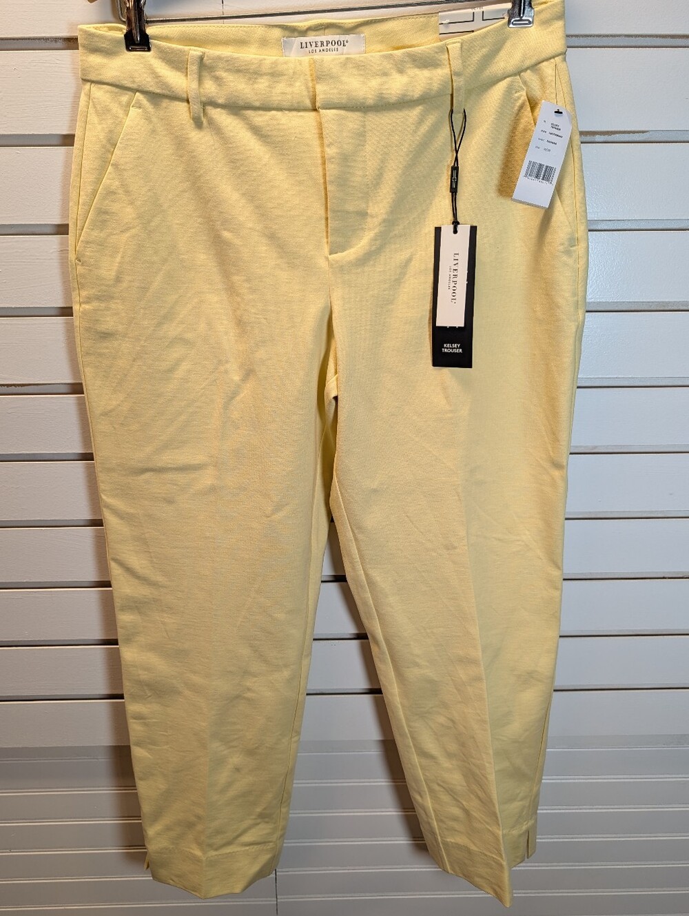 NWT LIVERPOOL LA‎ Kelsey Stretch Slim Leg Ponte Trouser Pants Size 10 Banana - Picture 3 of 10
